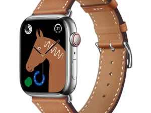 Strap to Apple Watch Forcell F-Design FA20 holes eco-friendly leather 42 / 44 / 45 / 49 mm brown