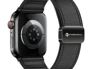 Strap to Apple Watch Forcell F-Design FA21 magnetic eco-friendly leather 42 / 44 / 45 / 49 mm black