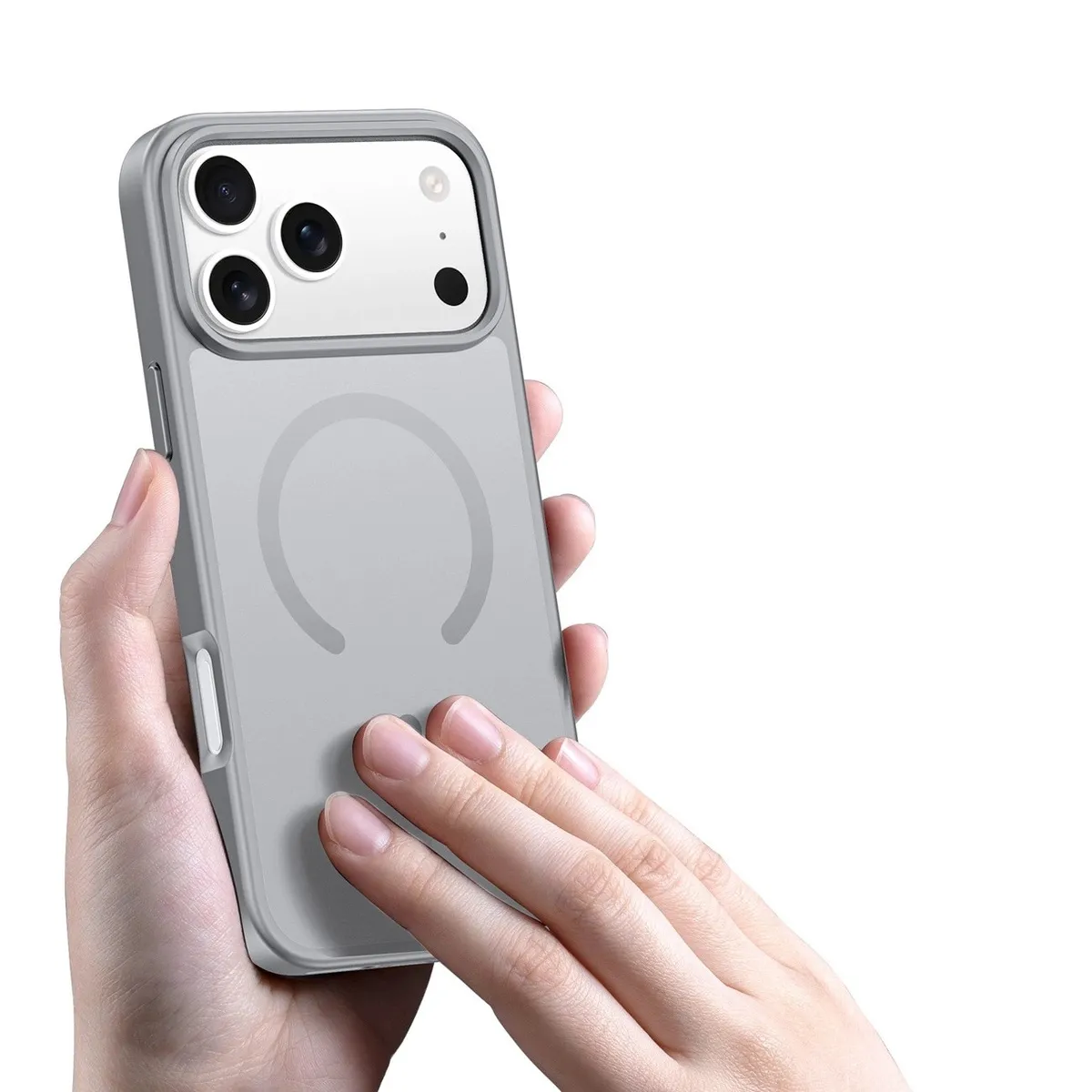 DUX DUCIS case YIND compatible with MagSafe for IPHONE 17 PRO MAX (Open Ring) grey - Image 5