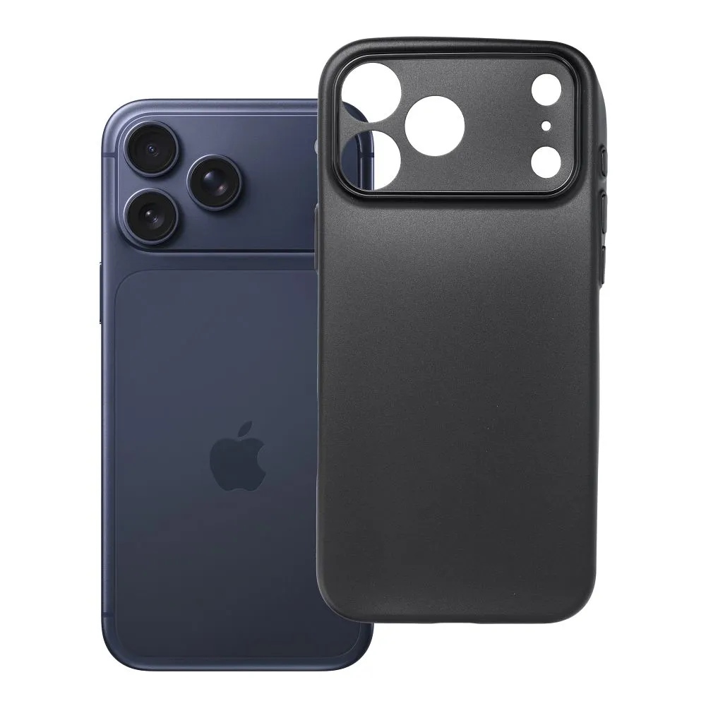 Case for iPhone 17 Pro Max / 18 Pro Max (low camera edge) Ultrathin Matt black