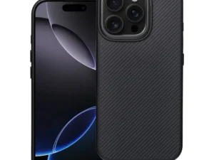 Case for iPhone 16 Carbon Elite Mag Cover compatible with MagSafe black