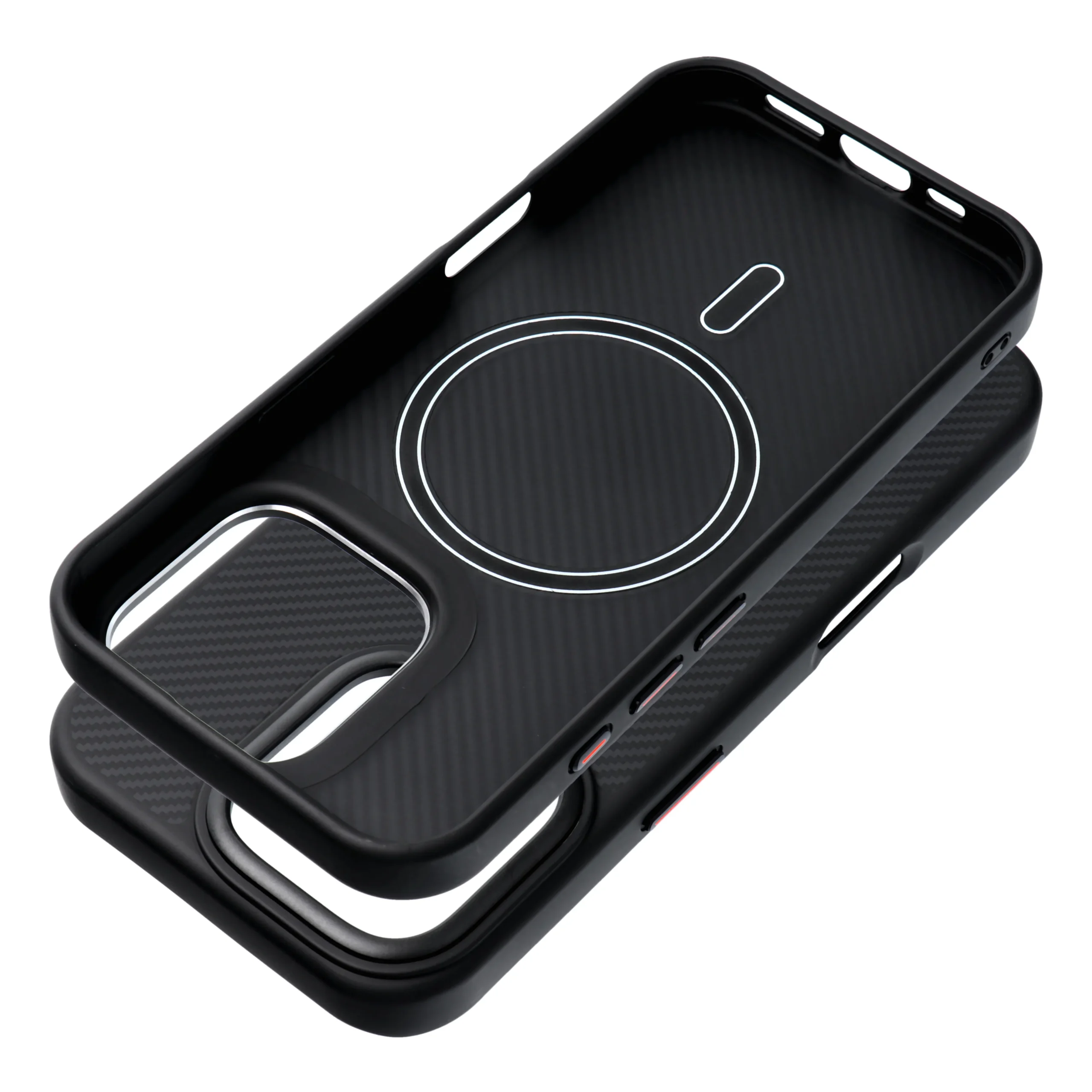 Case for iPhone 14 PRO Carbon Elite Mag Cover compatible with MagSafe black - Image 2