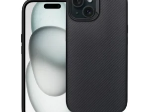 Case for iPhone 15 Carbon Elite Mag Cover compatible with MagSafe black