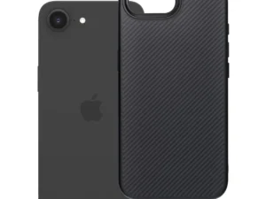 Case for iPhone 16e (SE 4 2025) / 17e Carbon Elite Mag Cover compatible with MagSafe black