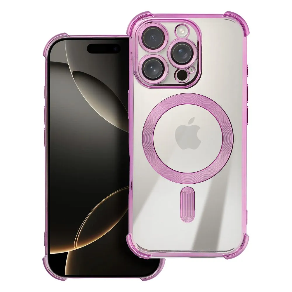 Case for iPhone 17 Pro Max / 18 Pro Max (low camera edge) Antishock Electro compatible with MagSafe purple