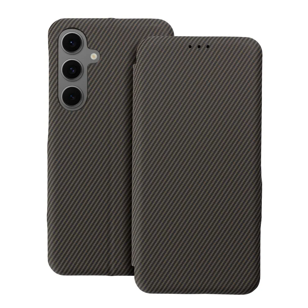 Flip case for Samsung S25 PLUS Folio Side Magnet brown - Image 2