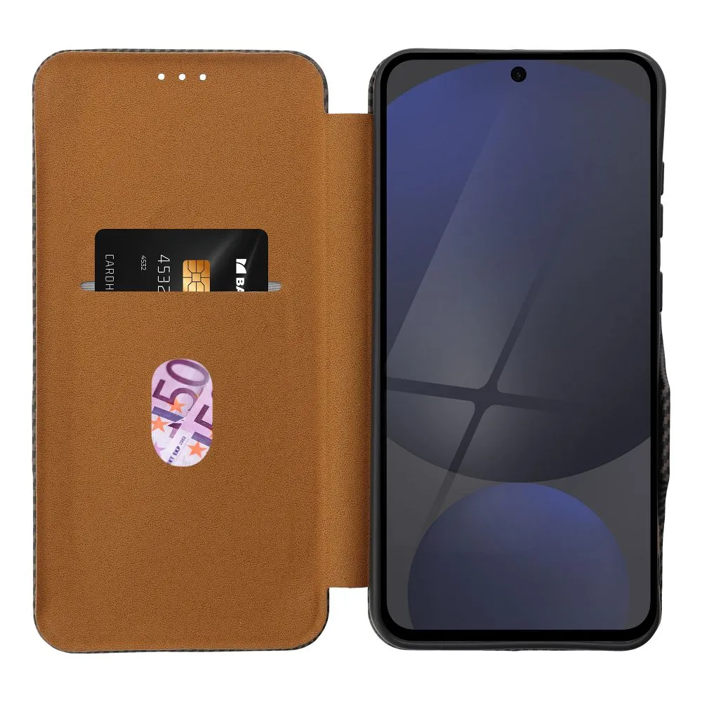 Flip case for Samsung S25 PLUS Folio Side Magnet brown - Image 3