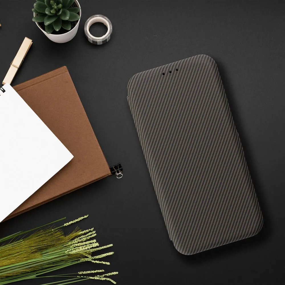 Flip case for Samsung A15 Folio Side Magnet brown - 4. kép