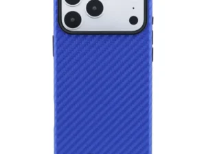 BMW case for IPHONE 18 Pro Max/17 Pro Max compatible with MagSafe (Carbon Metal Logo) blue