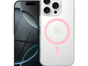 Case for iPhone 14 Drop Glue Colorful Ring Mag Cover compatible with MagSafe pink