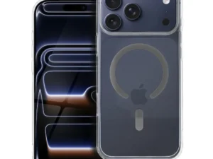 Case for iPhone 17 Pro Max / 18 Pro Max (low camera edge) Drop Glue Colorful Ring Mag Cover compatible with MagSafe gray