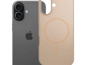 Case for iPhone 17 Glossy Mag Cover compatible with MagSafe desert gold