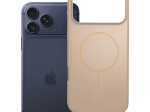 Case for iPhone 17 Pro Max / 18 Pro Max (low camera edge) Glossy Mag Cover compatible with MagSafe desert gold