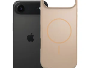 Case for iPhone 17 AIR Glossy Mag Cover compatible with MagSafe desert gold