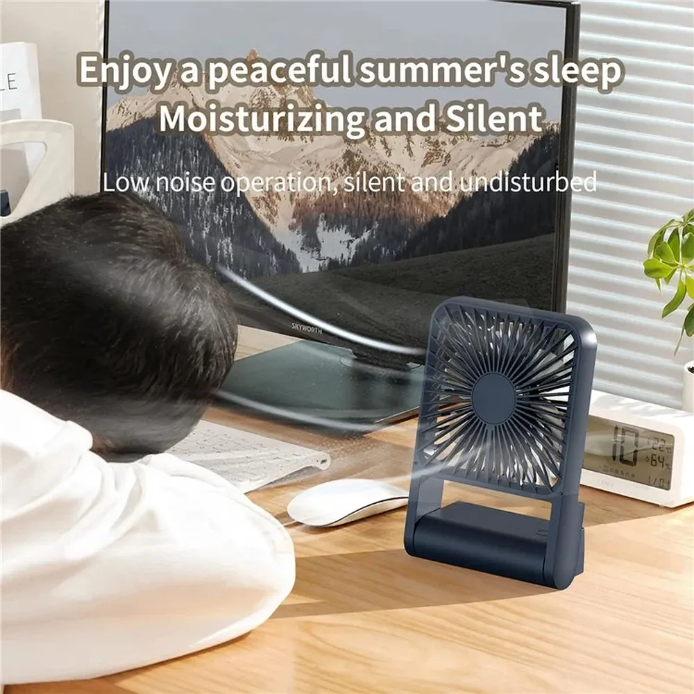 Desk fan HX-123 dark blue - Image 4