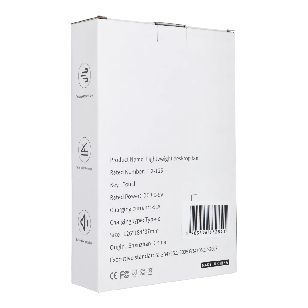 Desk fan HX-125 white - 4. kép