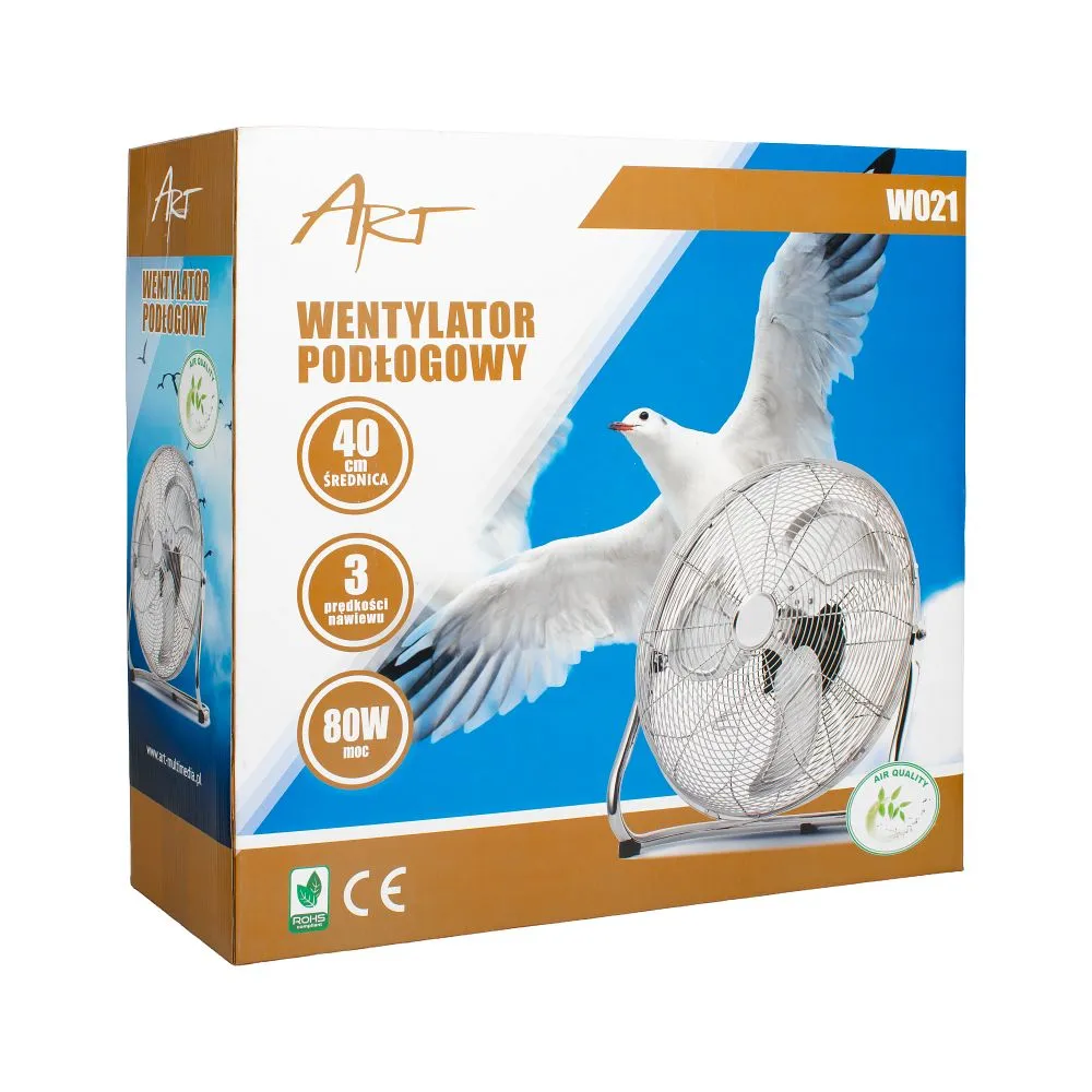 Underfloor fan Hanksair W021 16"/40cm chrom - Image 6