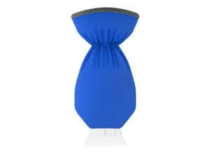 Car snow scraper blue