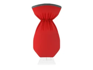 Car snow scraper with glove red