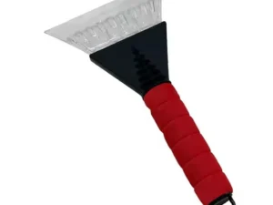 Car snow scraper red