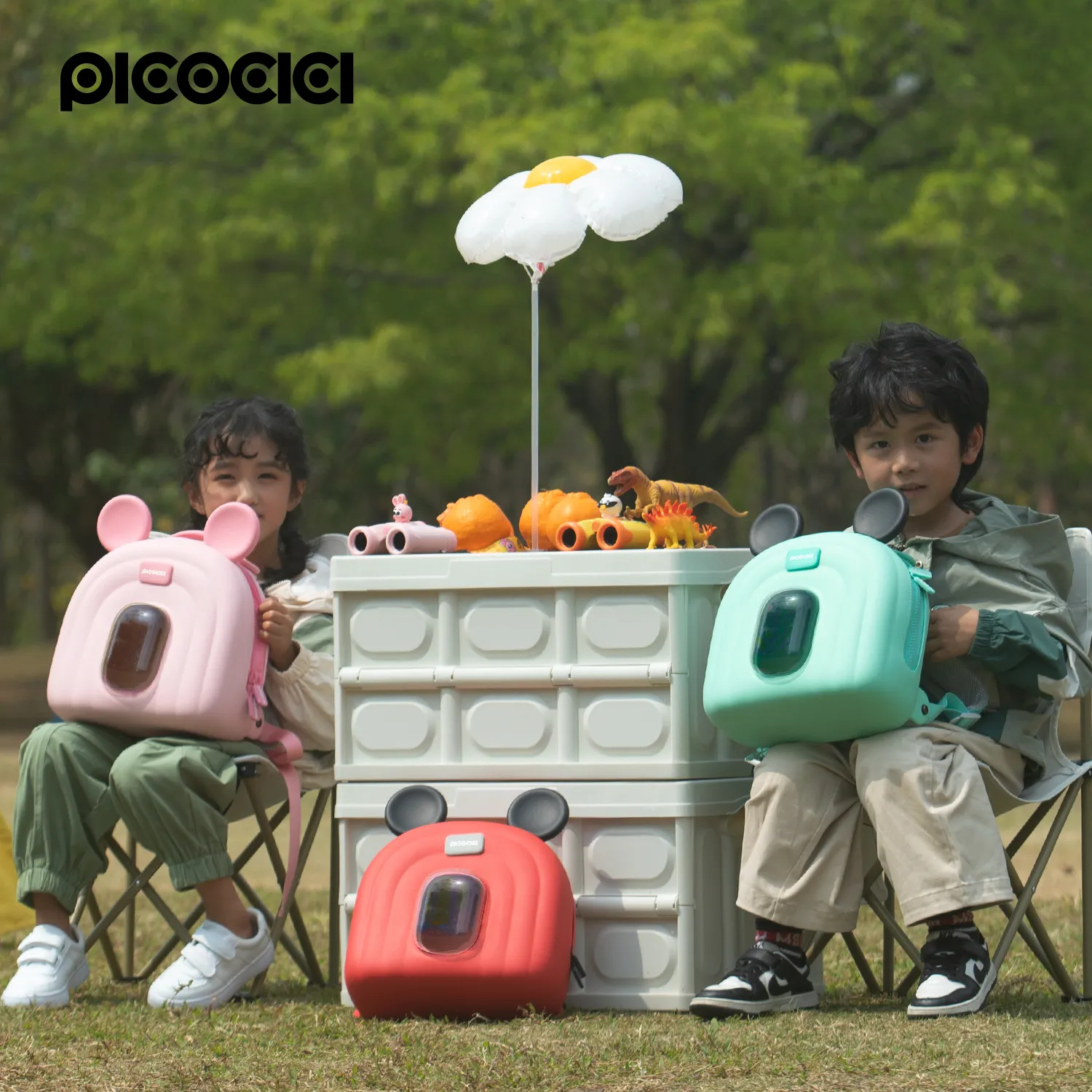 Backpack for children Picocici small with ears K52 red - Image 4
