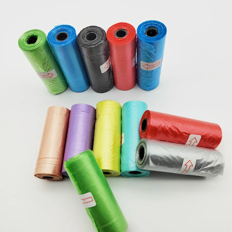 Plastic bags for dog excrement 10 rolls purple - Image 3