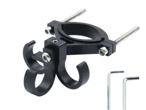 Hook for shopping with three loops for bike / scooter aluminum FS366-001 black