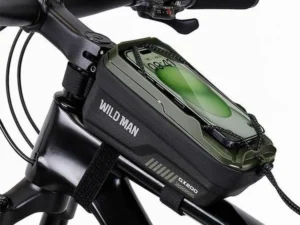 WILDMAN traveling bag for bike frame with zipper 1L (4 "- 7") GX200 green