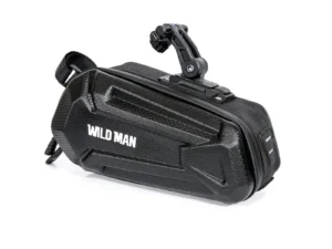 WILDMAN traveling bag under bike saddle with zipper 1,2L XT7 black