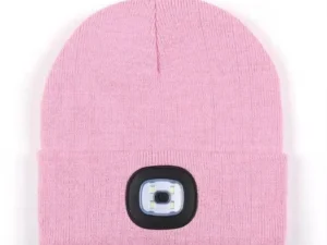 Hat with LED light pink