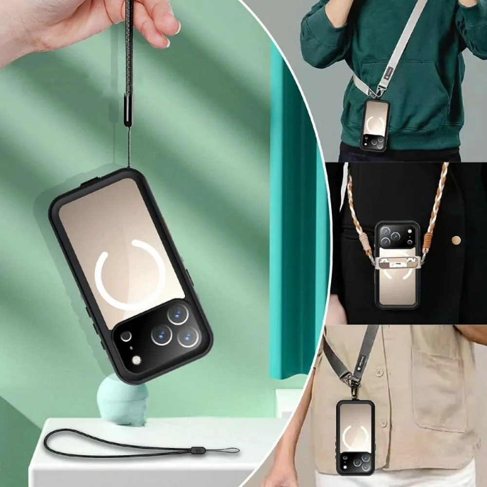 Case for iPhone 17 Pro Max Waterproof Shellbox DOT compatible with MagSafe black - Image 4