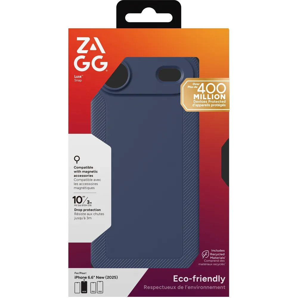 ZAGG case LUXE SNAP compatible with MagSafe for IPHONE 17 Air navy - Image 19