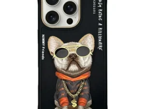 NIMMY case GLASSES COOL DOG for IPHONE 16 Pro black