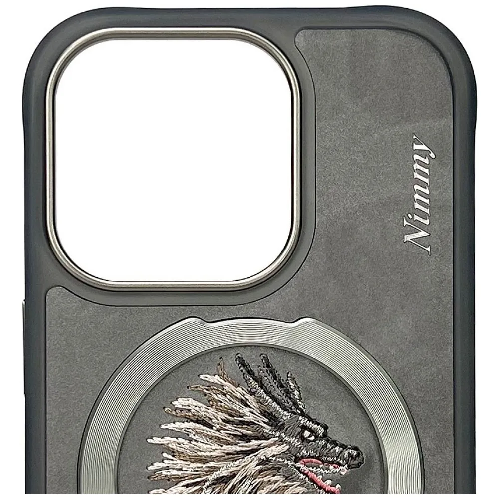 NIMMY case DRAGON compatible with MagSafe for IPHONE 16 Pro Max gray - 7. kép
