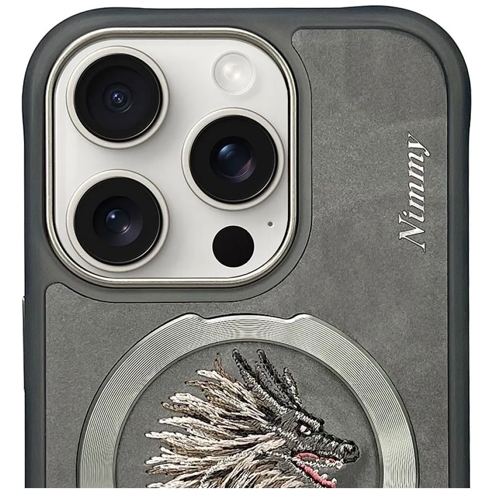 NIMMY case DRAGON compatible with MagSafe for IPHONE 16 Pro Max gray - 9. kép