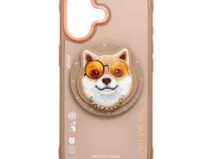 NIMMY case GLASSES COOL DOG compatible with MagSafe for IPHONE 17 beige
