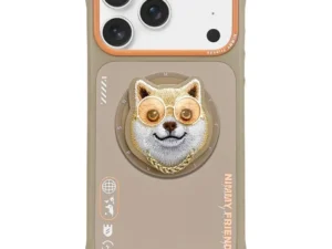 NIMMY case GLASSES COOL DOG compatible with MagSafe for IPHONE 17 Pro beige