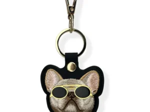NIMMY case for tracker / keychain GLASSES COOL DOG black