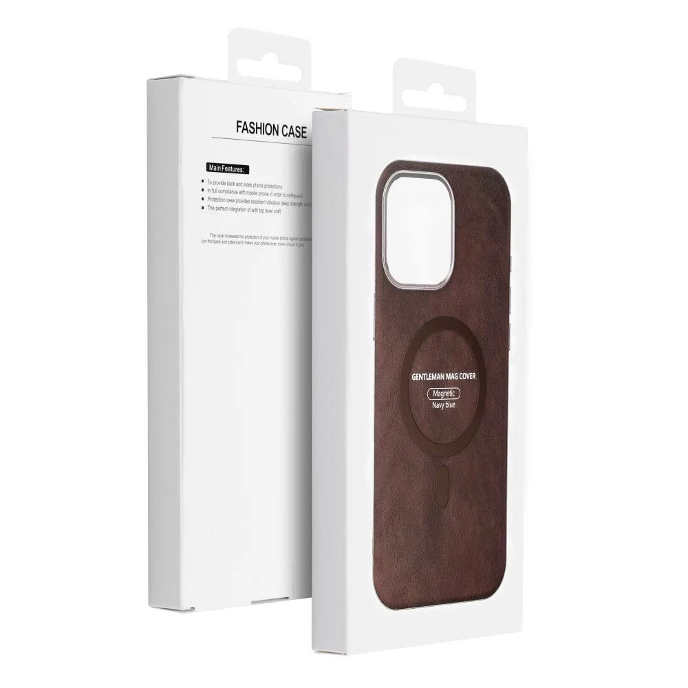 Case for iPhone 13 Gentleman Mag Cover compatible with MagSafe brown - Image 9