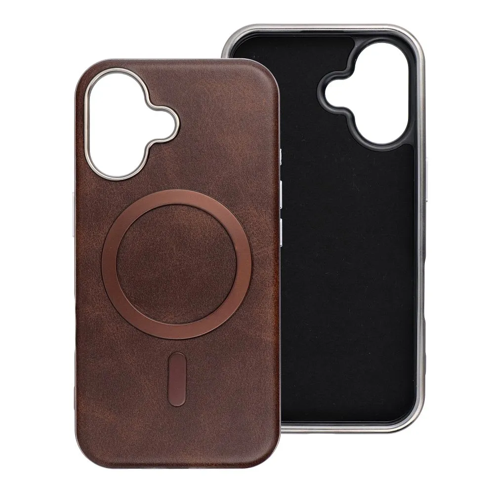 Case for iPhone 13 Gentleman Mag Cover compatible with MagSafe brown - Image 3