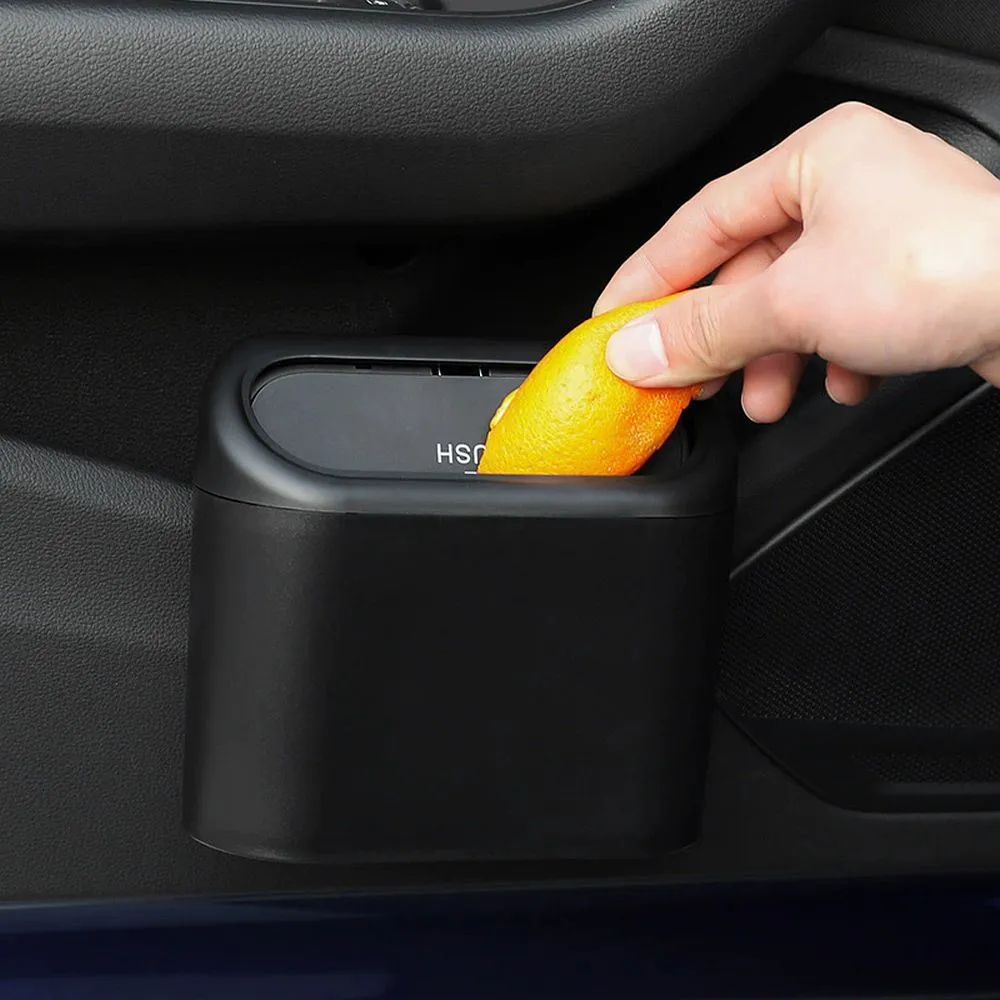 Car rubbish storage bin black - Image 3