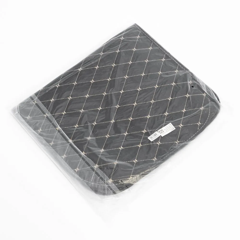 Protective leather mat for car seat anti-kick with organizer black - Image 3