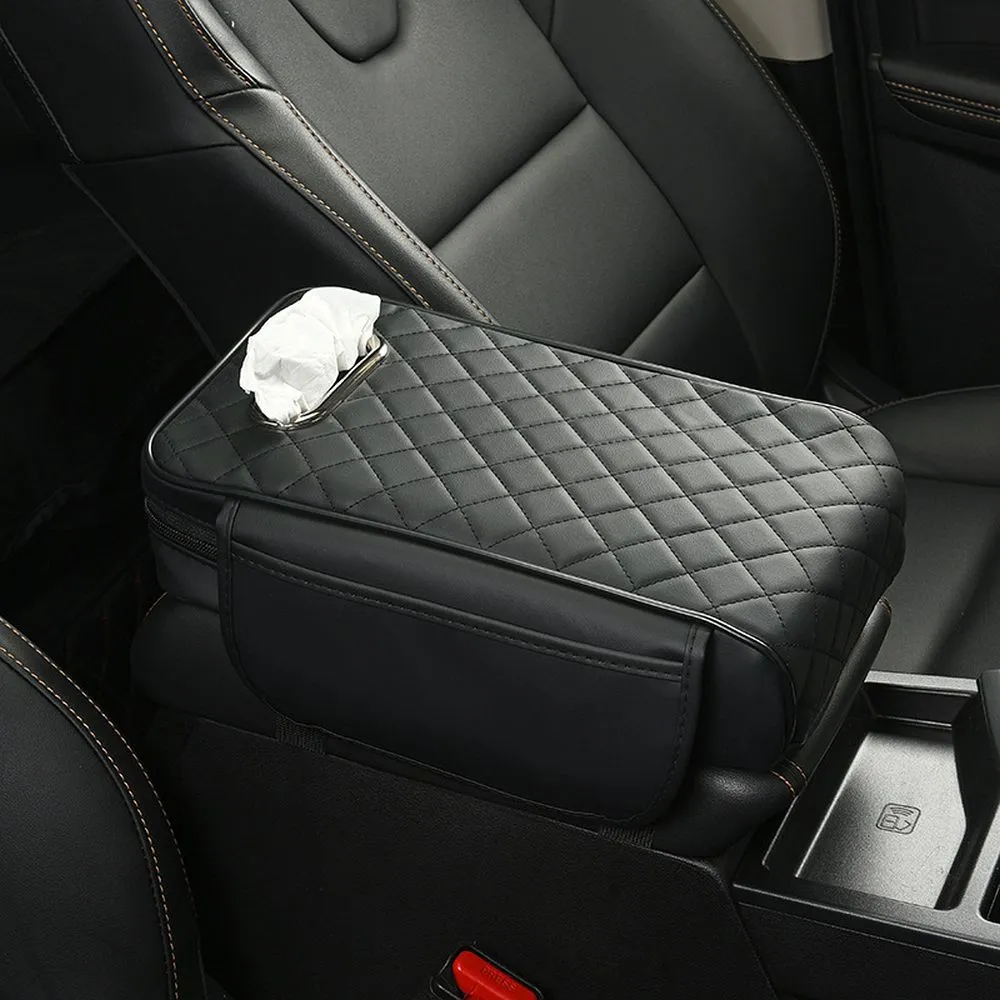 Seat armrest box heightening storage bag black - Image 2
