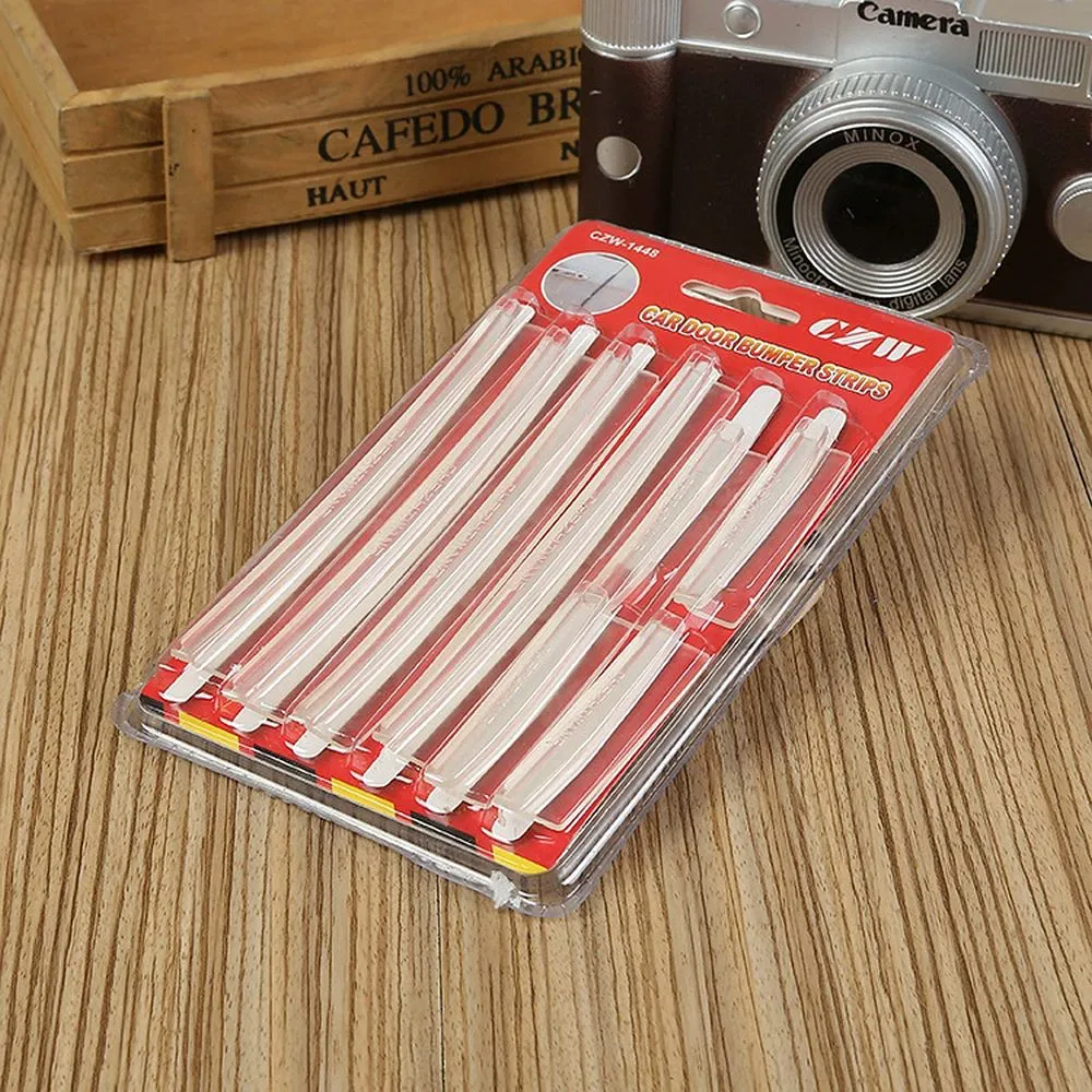 Car door edge protector 8 pcs transparent