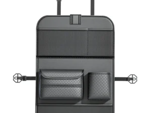 Foldable Car organizer for front seats with compartments D03-B black