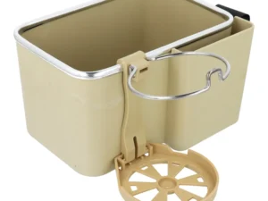 Car organizer with cup holder beige