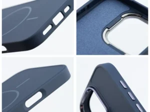 Case for iPhone 15 Frame Mag Cover compatible with MagSafe navy blue