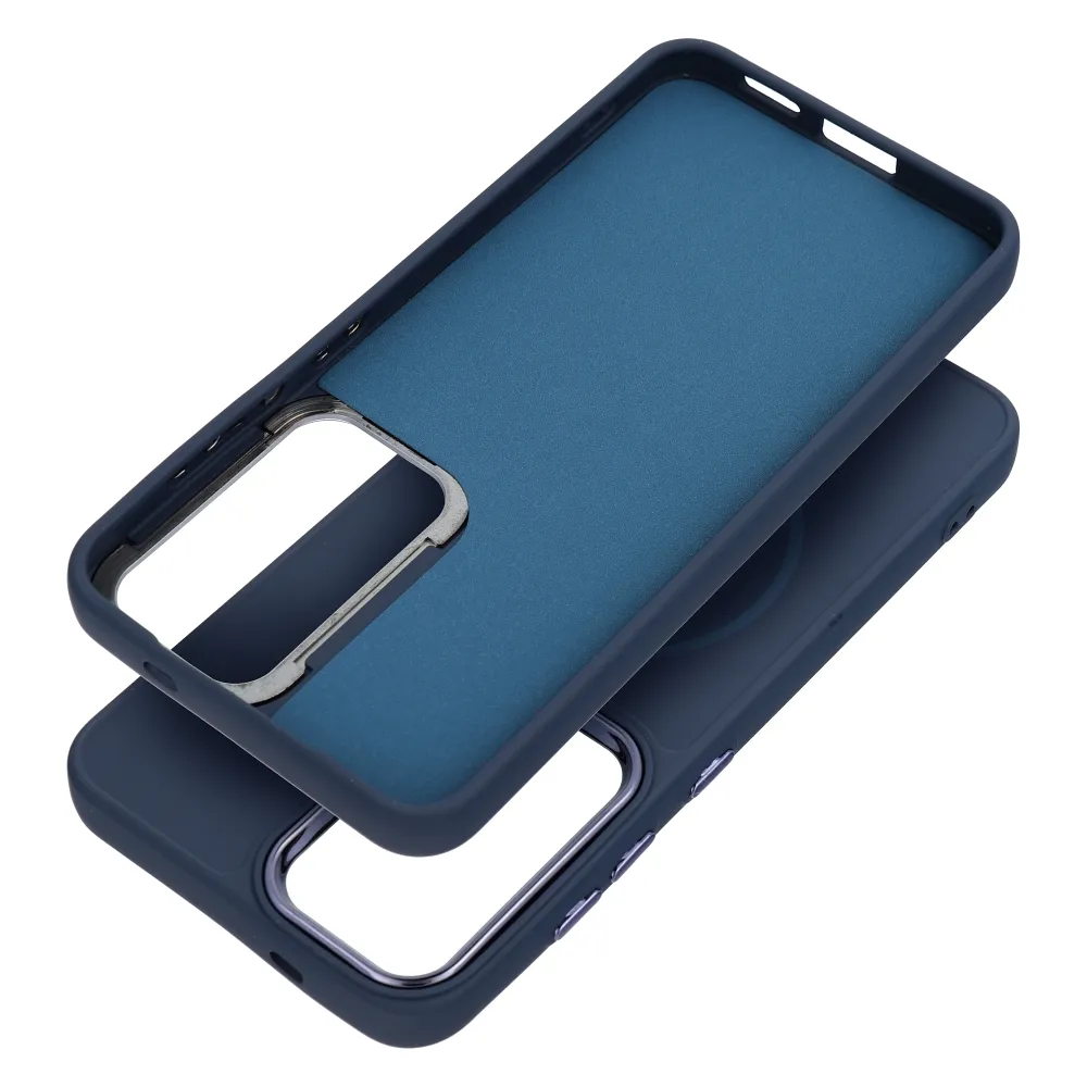 Case for Samsung A56 Frame Mag Cover compatible with MagSafe navy blue - Image 4