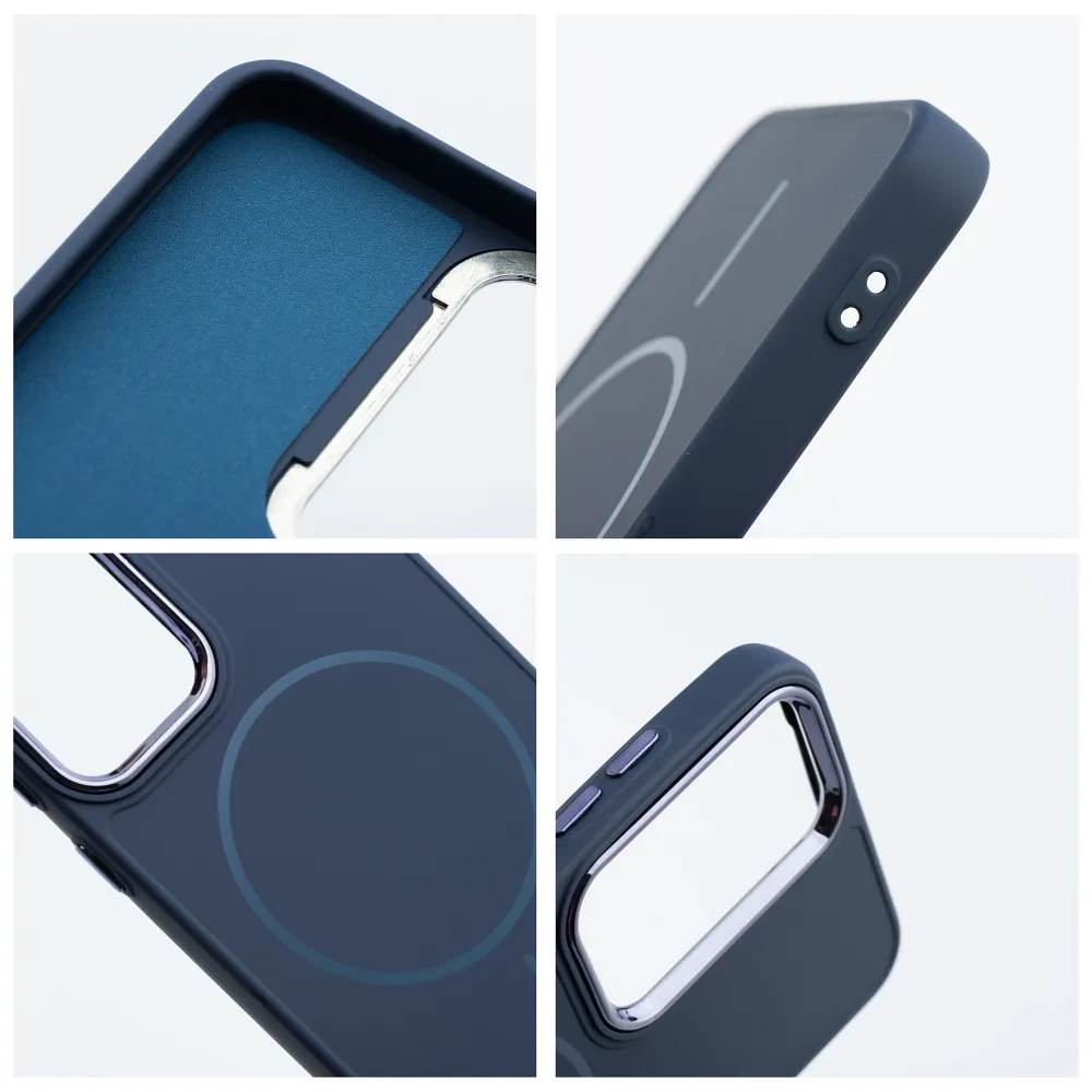 Case for Samsung A56 Frame Mag Cover compatible with MagSafe navy blue - Image 2
