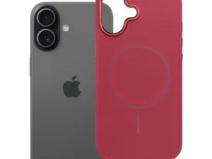 Case for iPhone 17 Frame Mag Cover compatible with MagSafe magenta